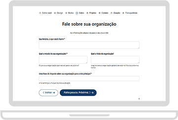 Passos para começar passo 2
